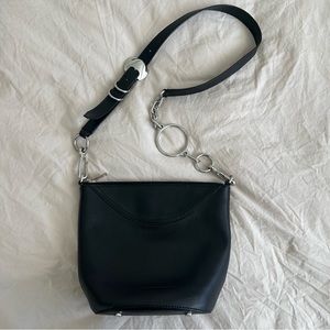 ALEXANDER WANG Black leather bucket bag